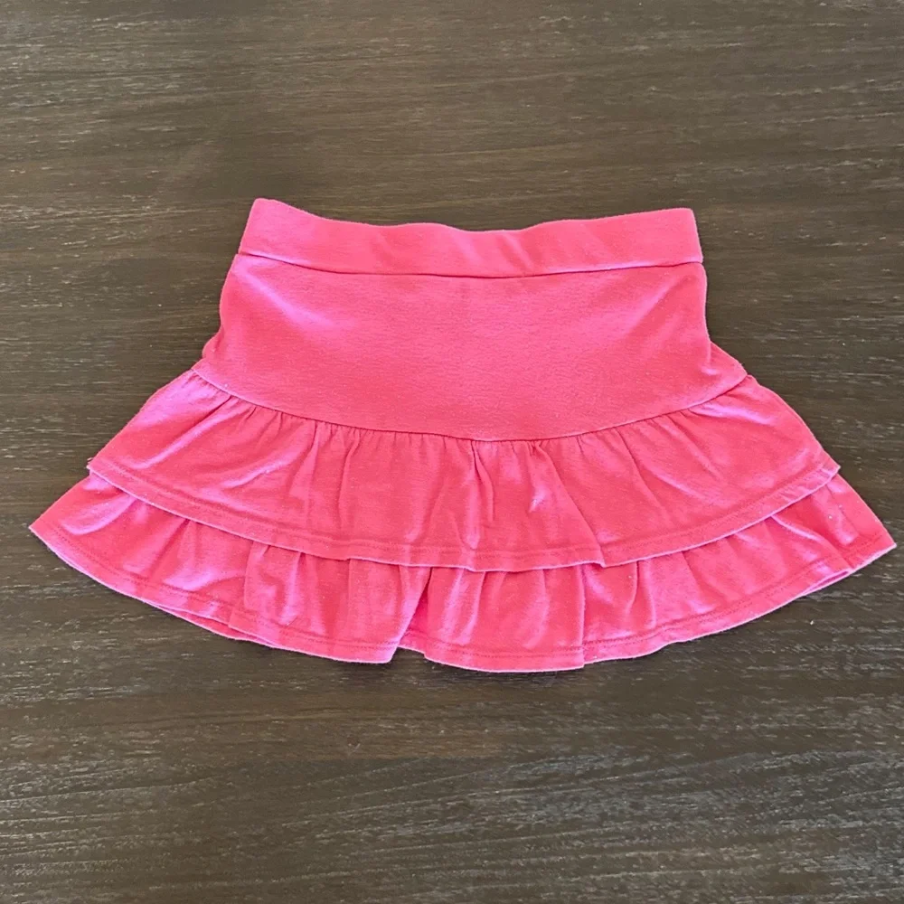 Justice Girls 6 Pink Sparkle Skort